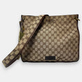 Gucci Messenger Bag GG canvas Gold Metal Hardware