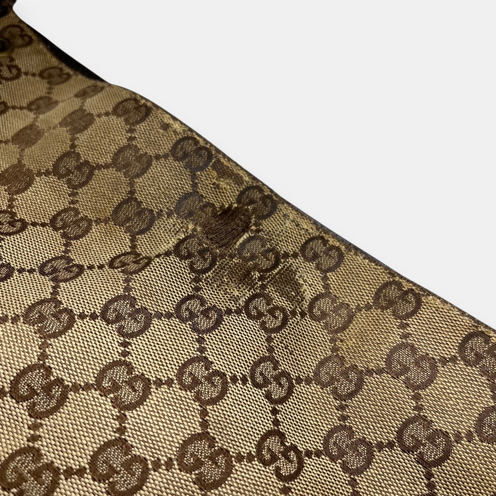 Gucci Messenger Bag GG canvas Gold Metal Hardware