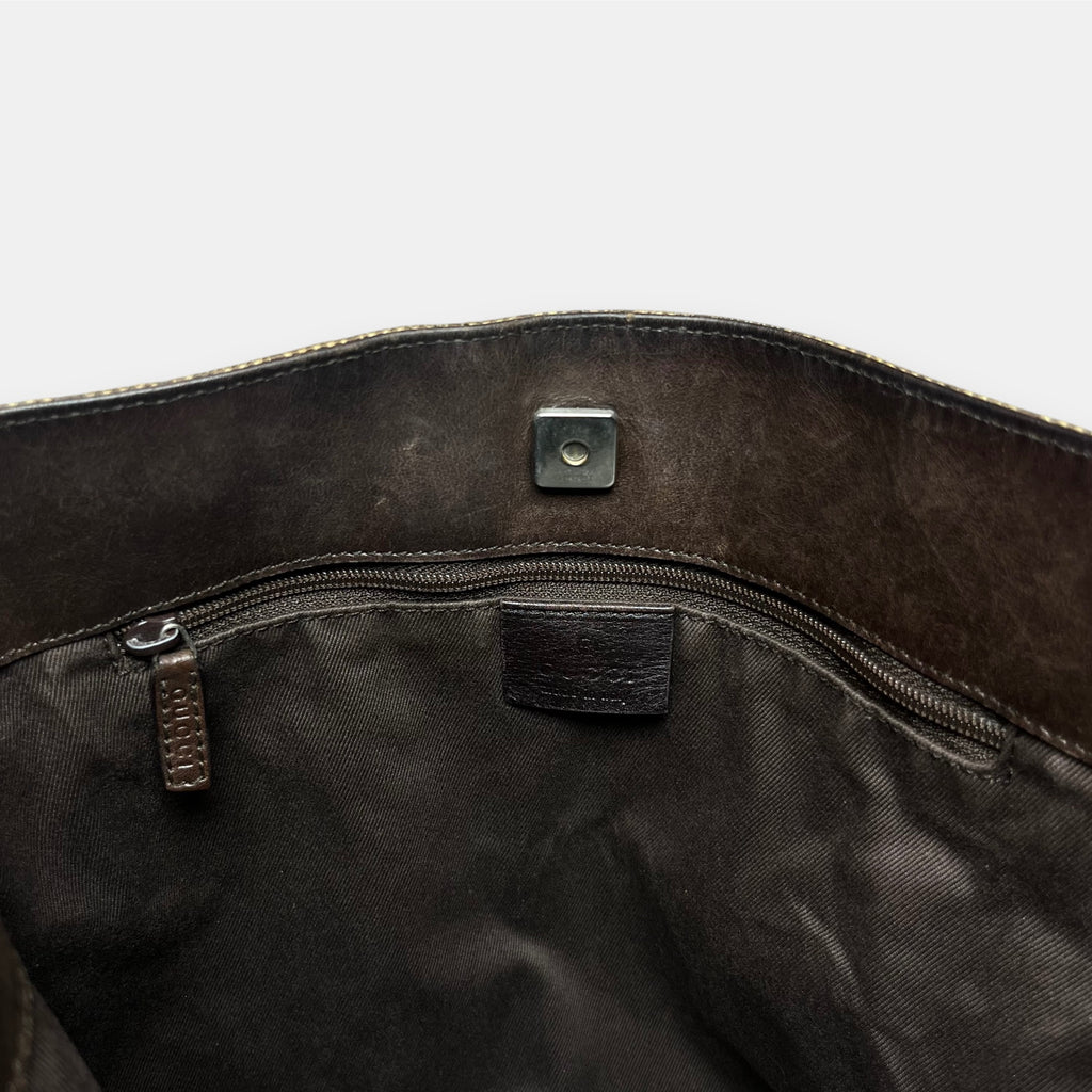 Gucci Messenger Bag GG canvas Gold Metal Hardware