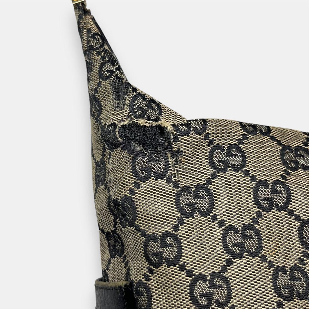 Gucci Shoulder Bag GG Canvas Black