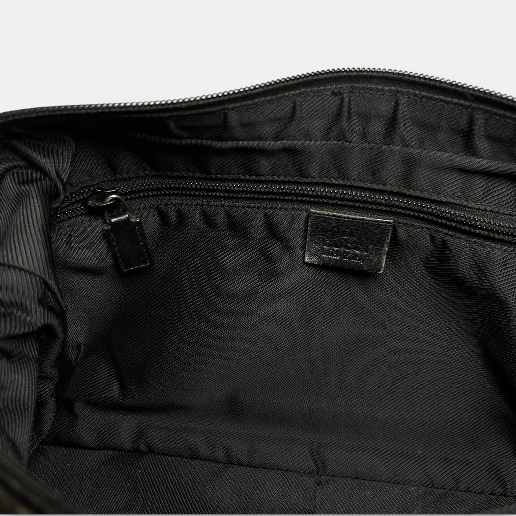 Gucci Shoulder Bag GG Canvas Black