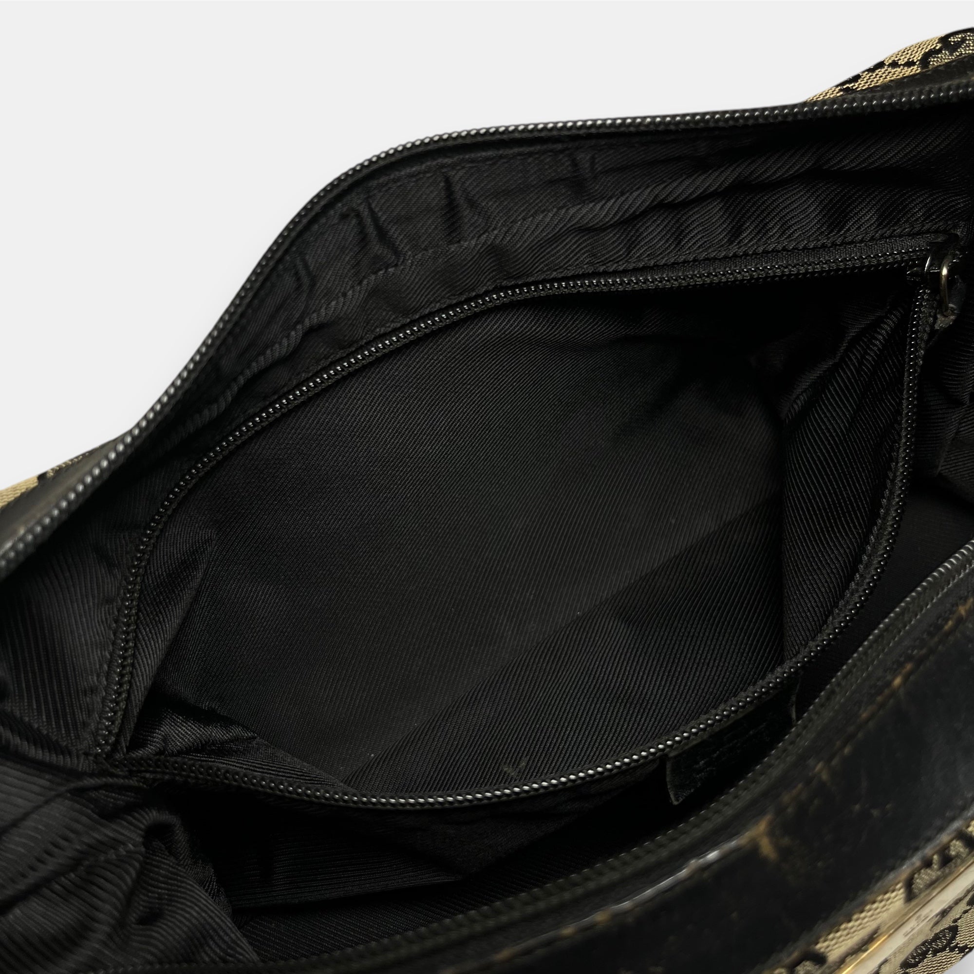 Gucci Shoulder Bag GG Canvas Black