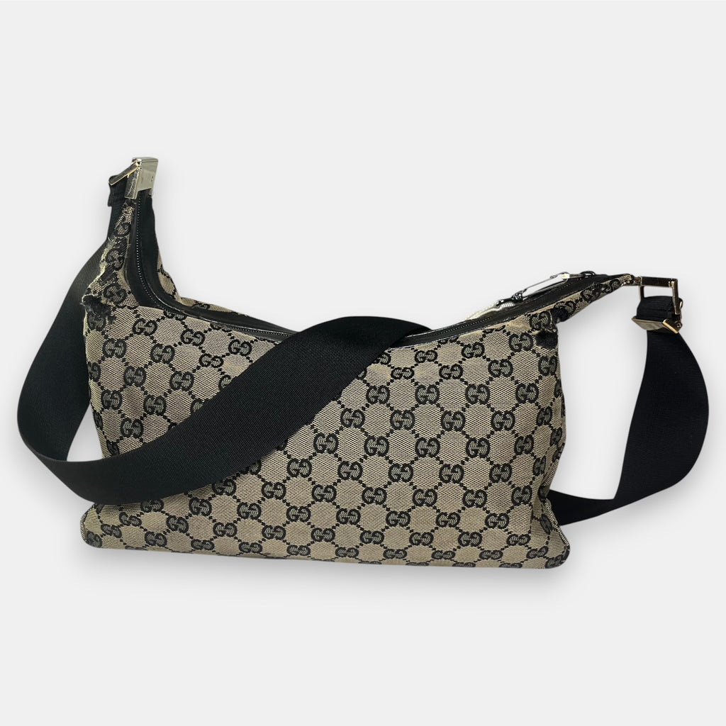 Gucci Shoulder Bag GG Canvas Black