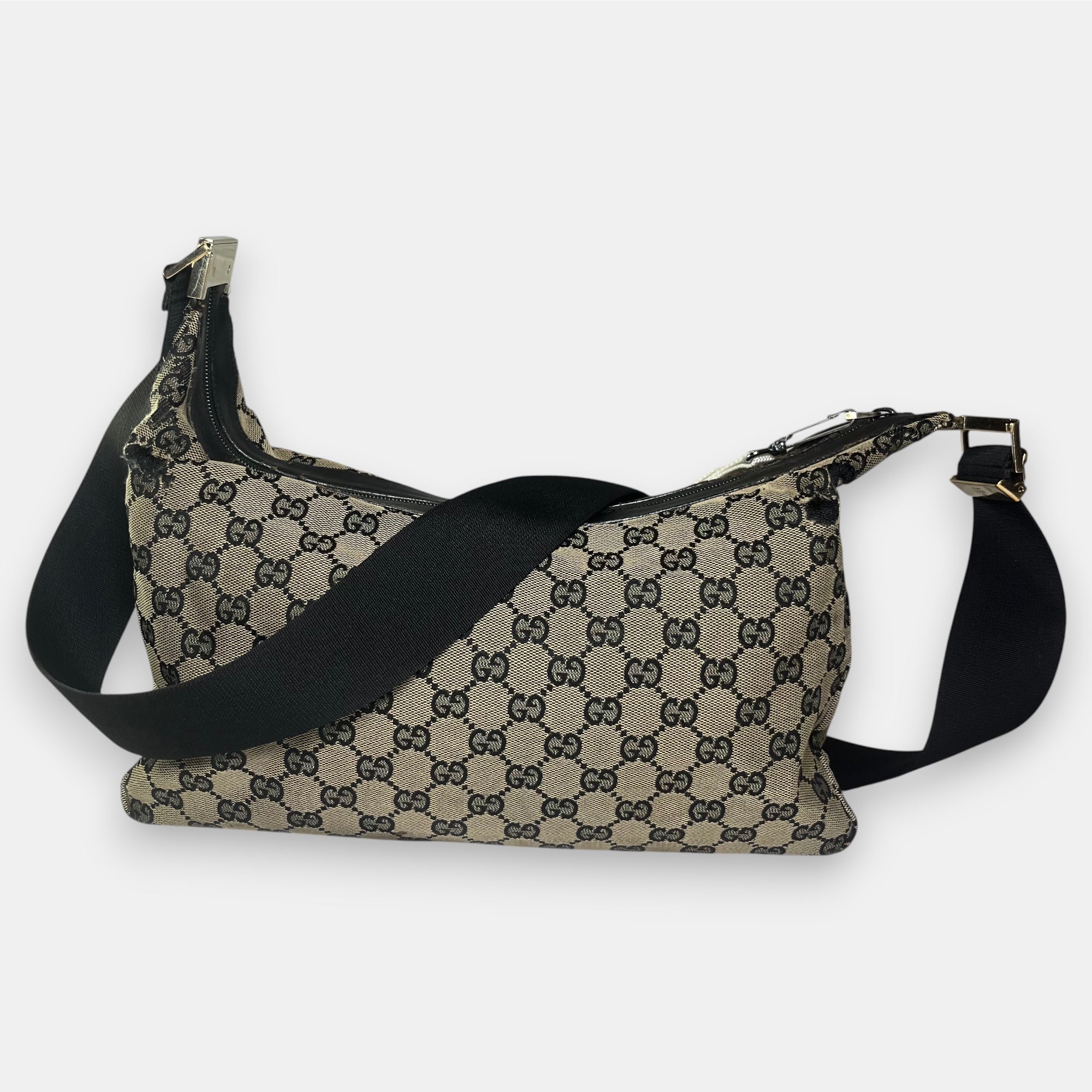 Gucci Shoulder Bag GG Canvas Black