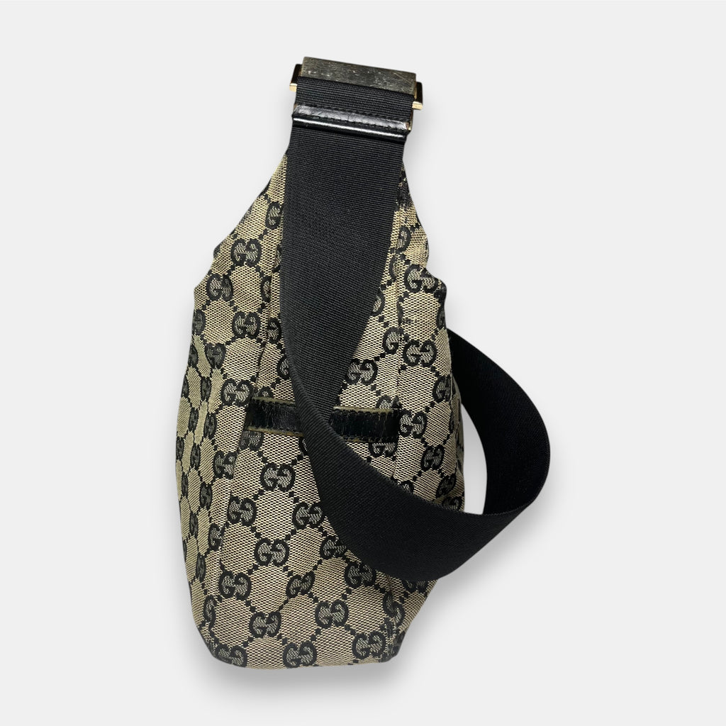 Gucci Shoulder Bag GG Canvas Black