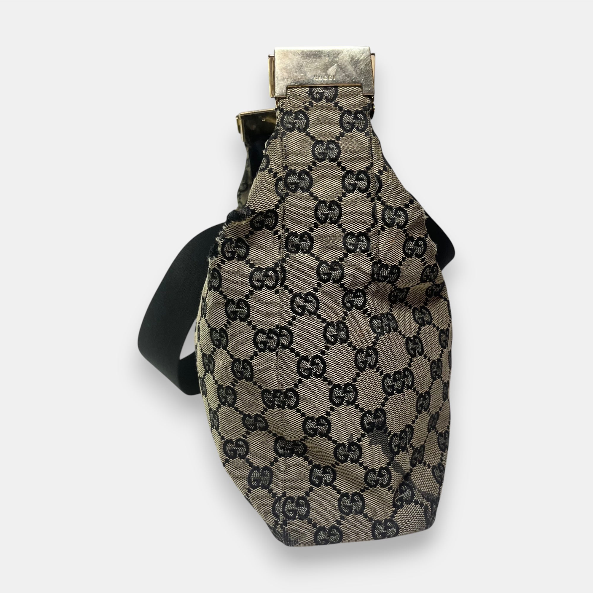 Gucci Shoulder Bag GG Canvas Black