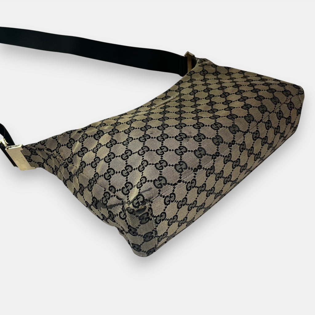 Gucci Shoulder Bag GG Canvas Black