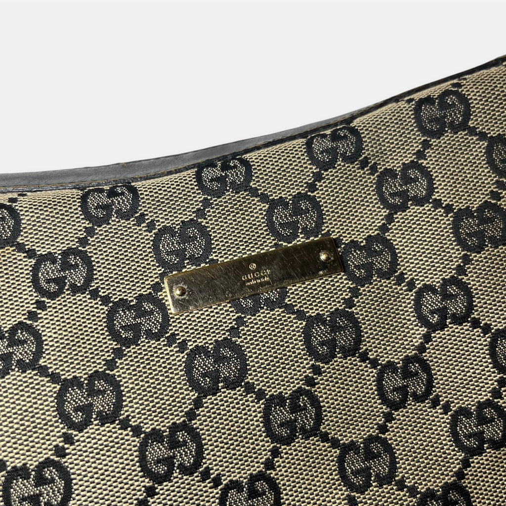 Gucci Shoulder Bag GG Canvas Black