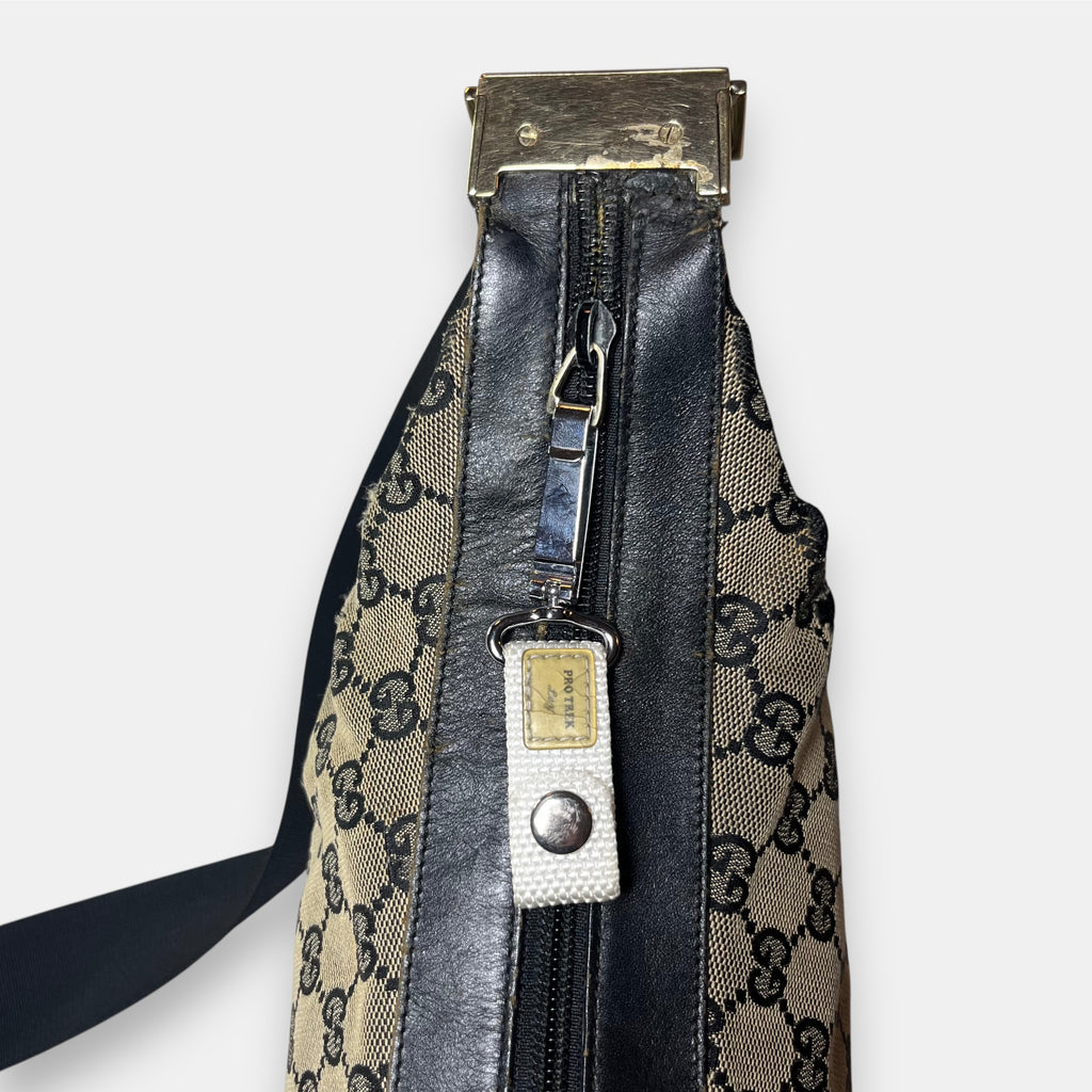 Gucci Shoulder Bag GG Canvas Black