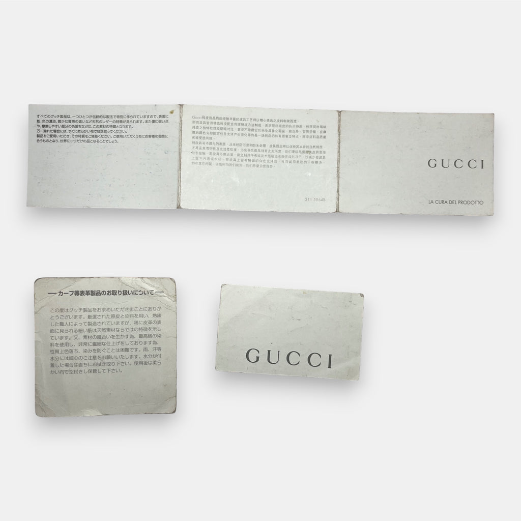 Gucci GG Canvas Shoulder Bag Beige Silver Hardware w. Original Papers