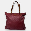 Gucci GG Canvas Large Tote Bag Red
