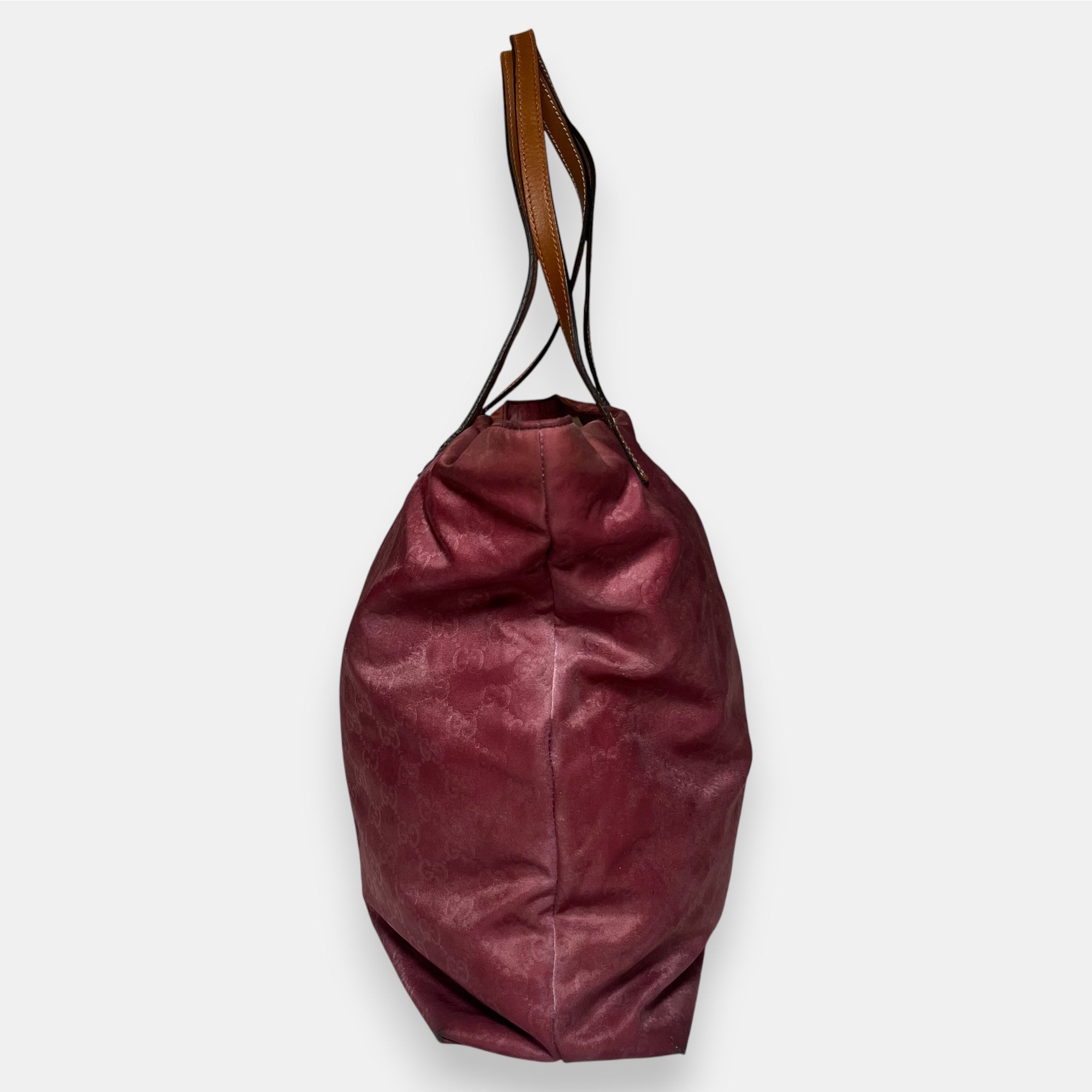 Gucci GG Canvas Large Tote Bag Red