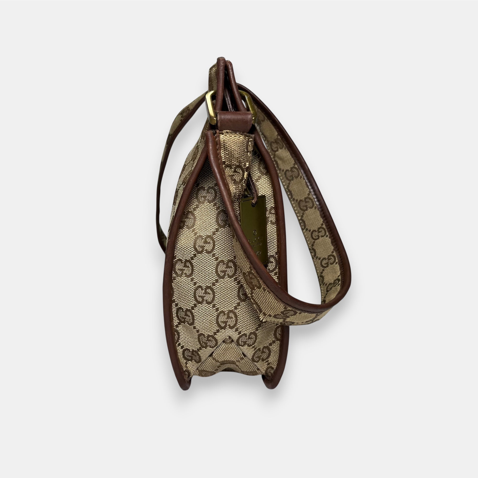 Gucci Small Messenger Bag GG canvas Gold Metal Hardware