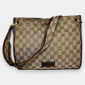 Gucci Small Messenger Bag GG canvas Gold Metal Hardware
