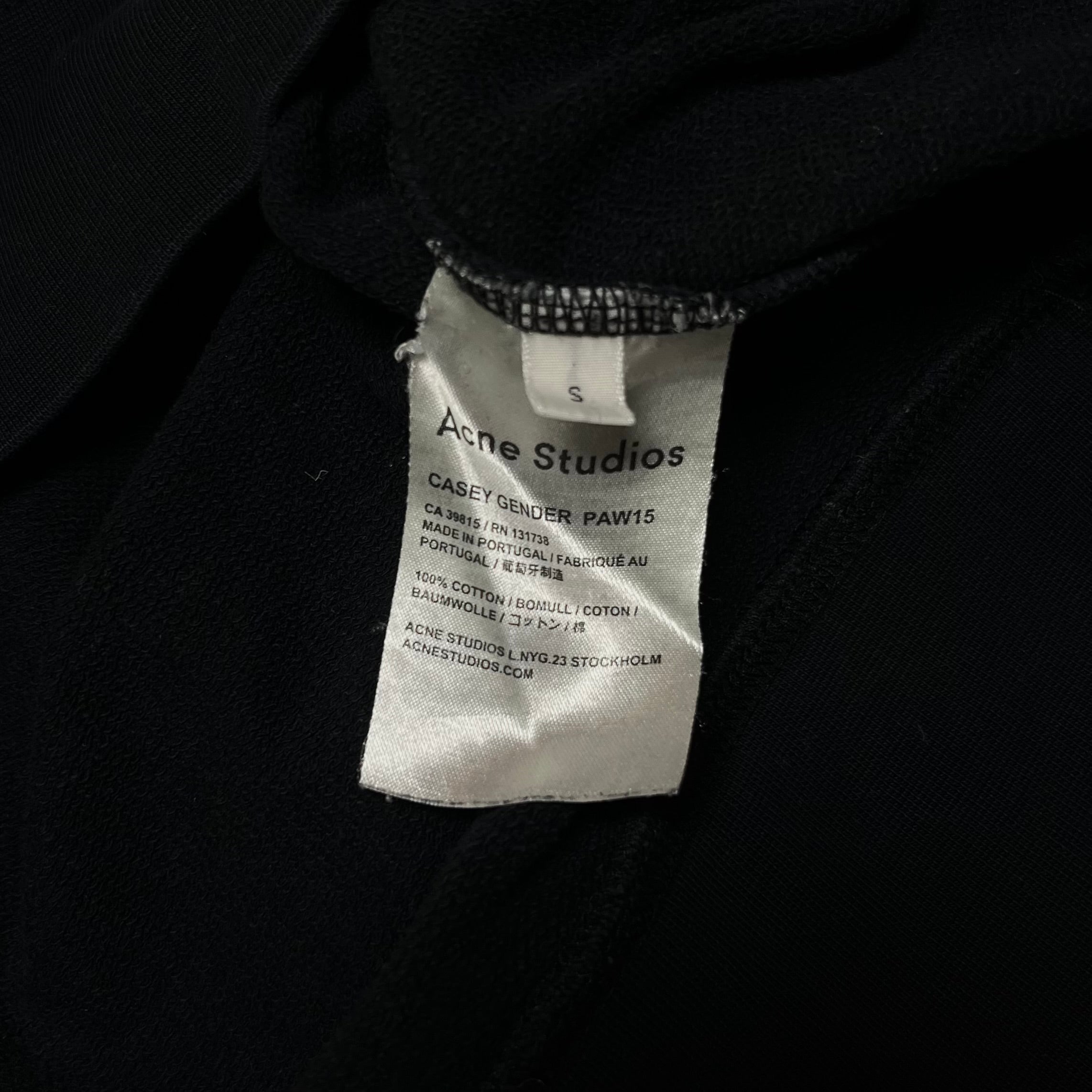 Acne Studios Gender Equality Black Sweatshirt Casey Gender PAW15
