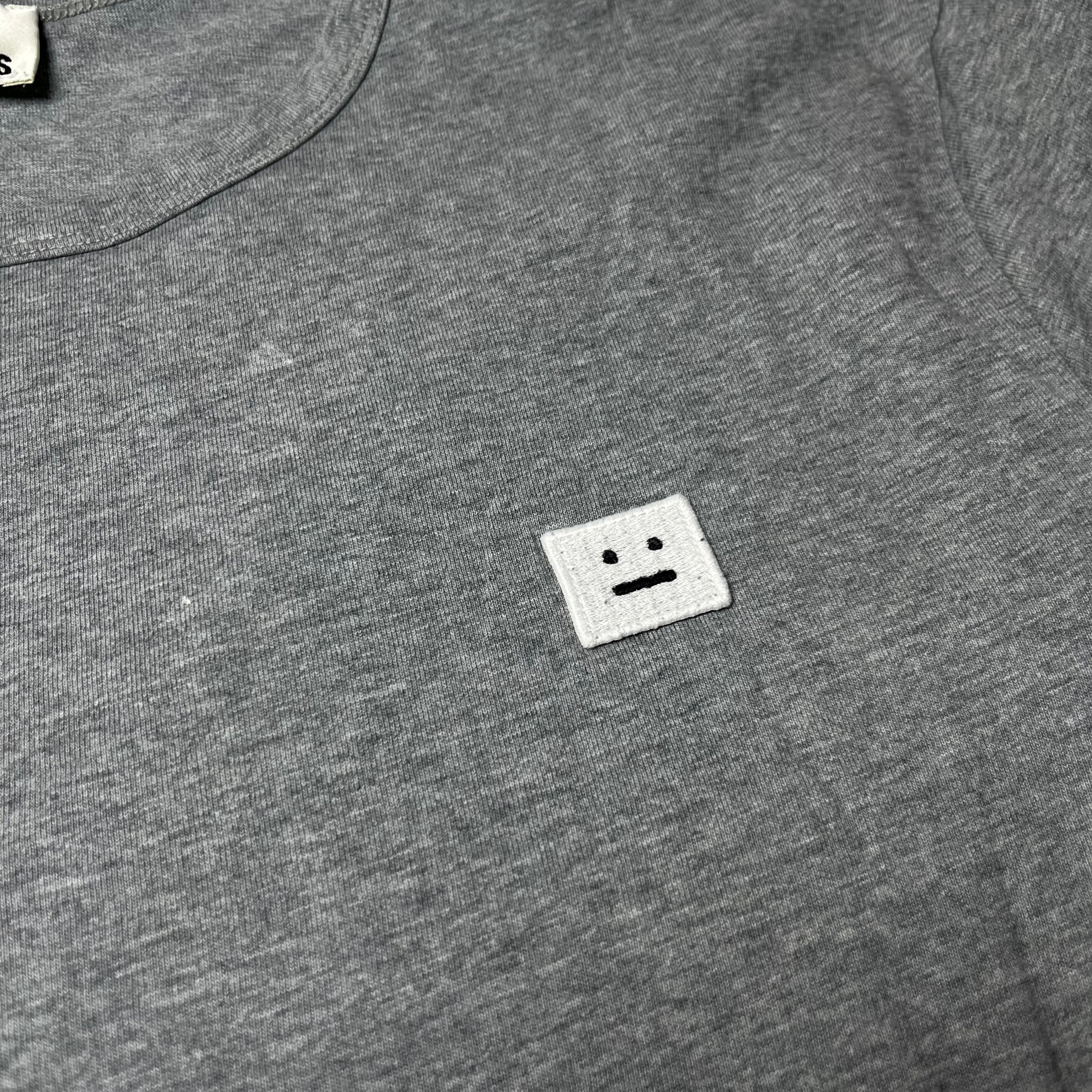 Acne Studios Tage Face Gray Long Sleeve