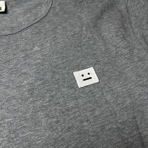 Acne Studios Tage Face Gray Long Sleeve