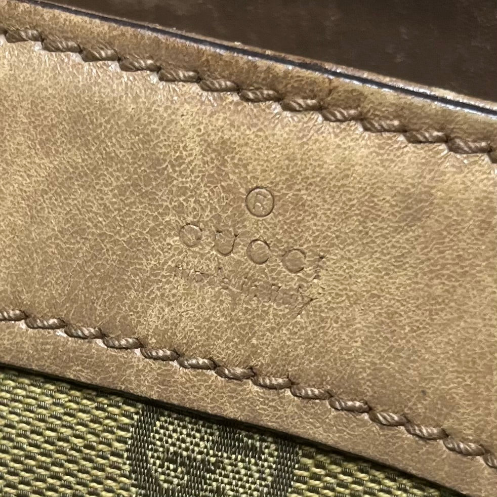 Gucci GG Canvas Rope Bucket Bag Gold