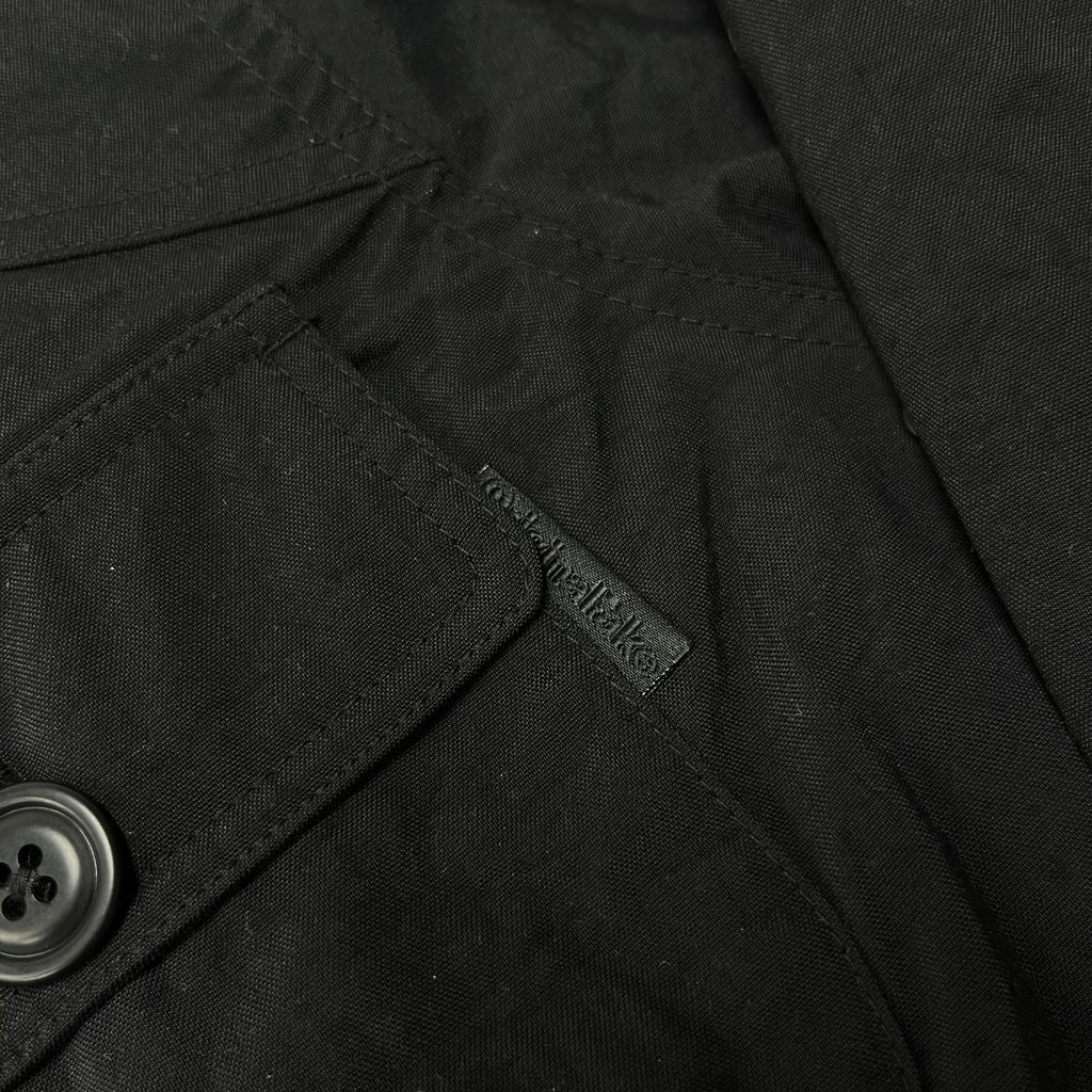OriginalFake Black Jacket with Corduroy Collar
