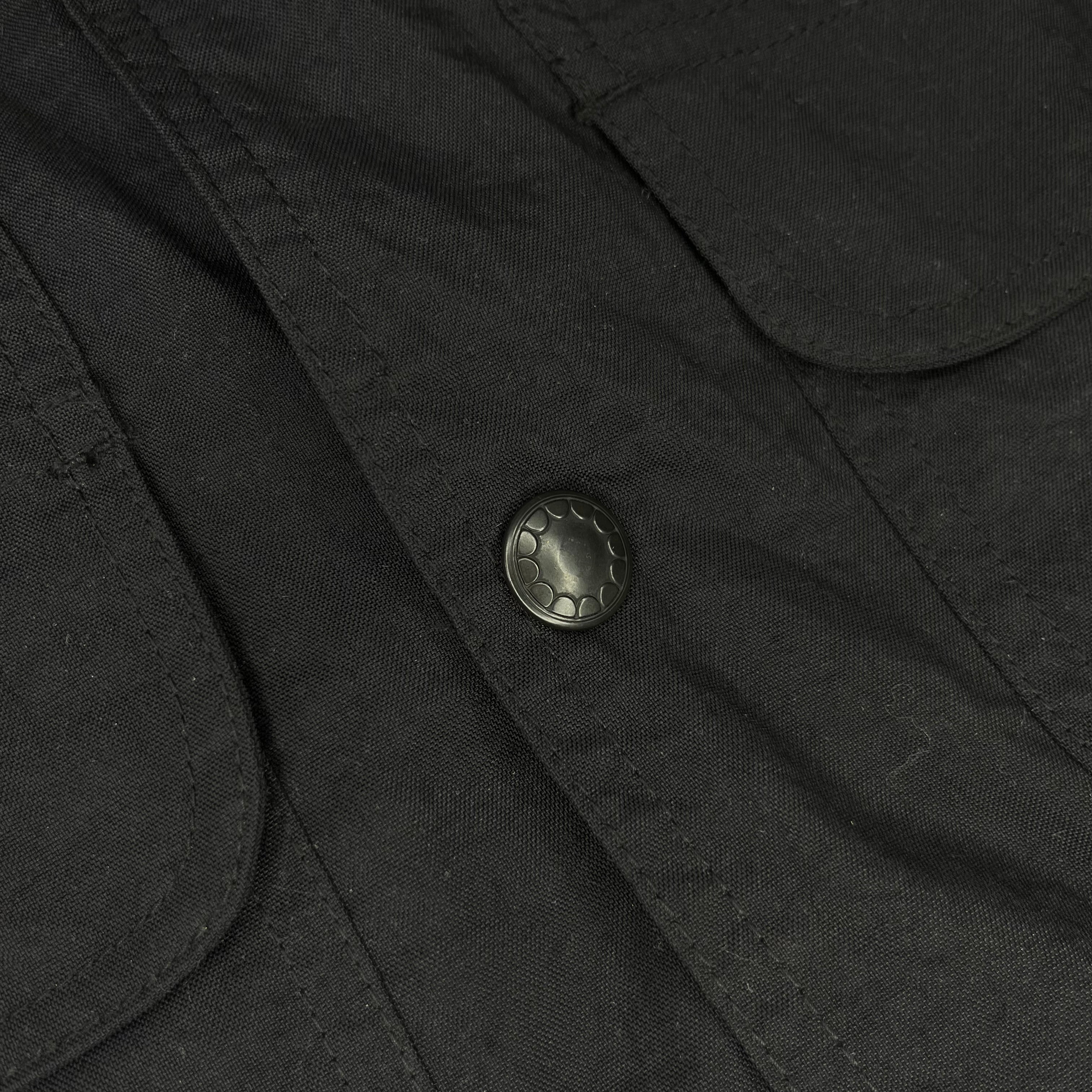 OriginalFake Black Jacket with Corduroy Collar