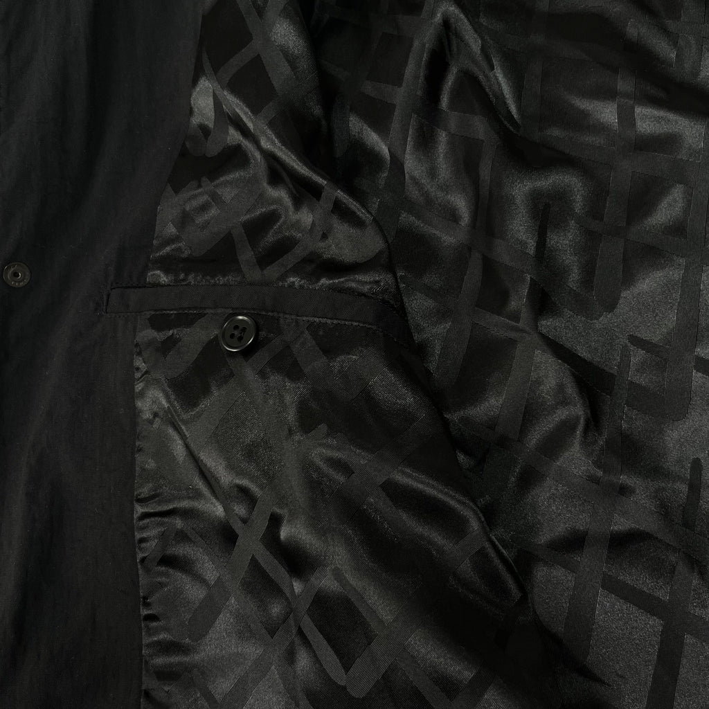 OriginalFake Black Jacket with Corduroy Collar