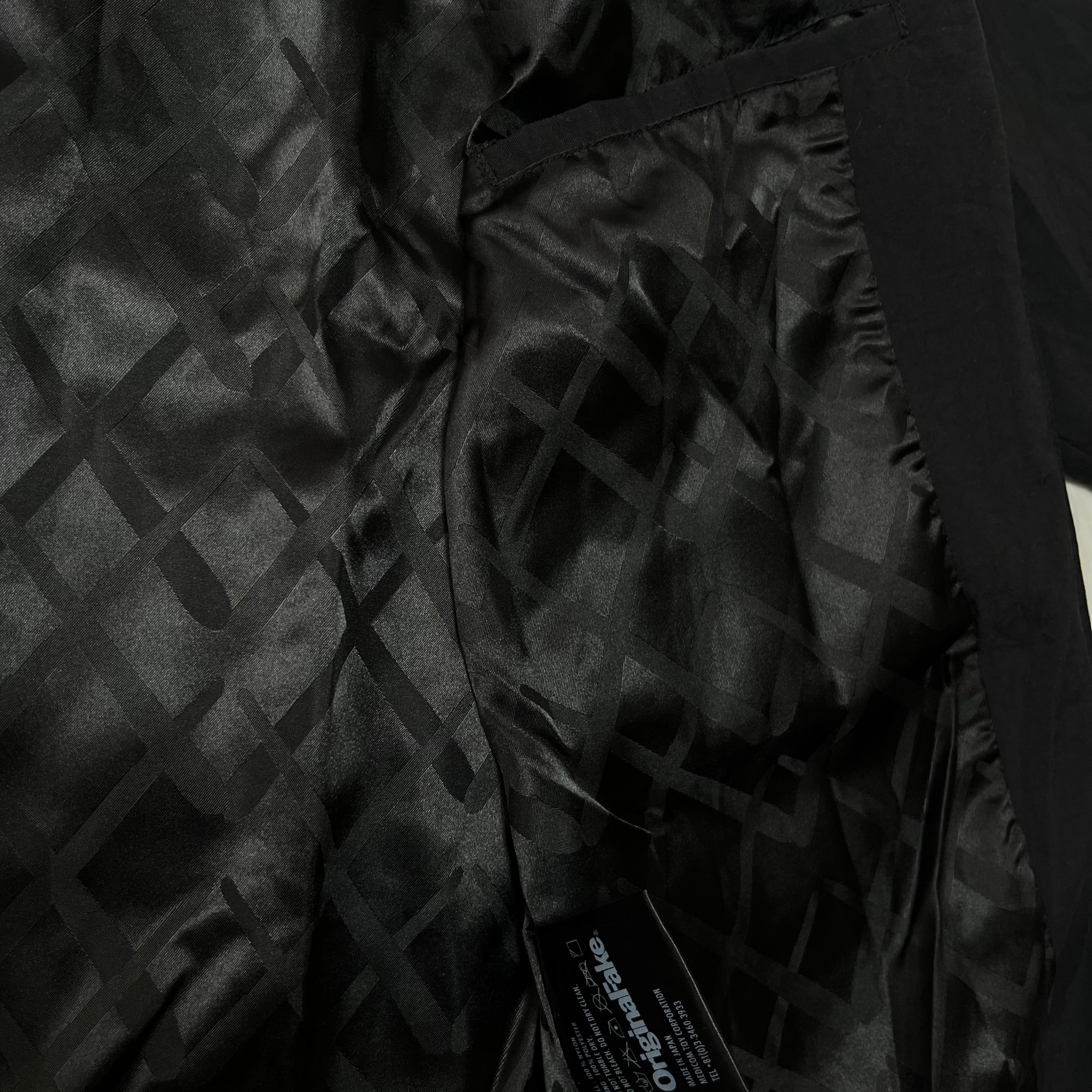 OriginalFake Black Jacket with Corduroy Collar