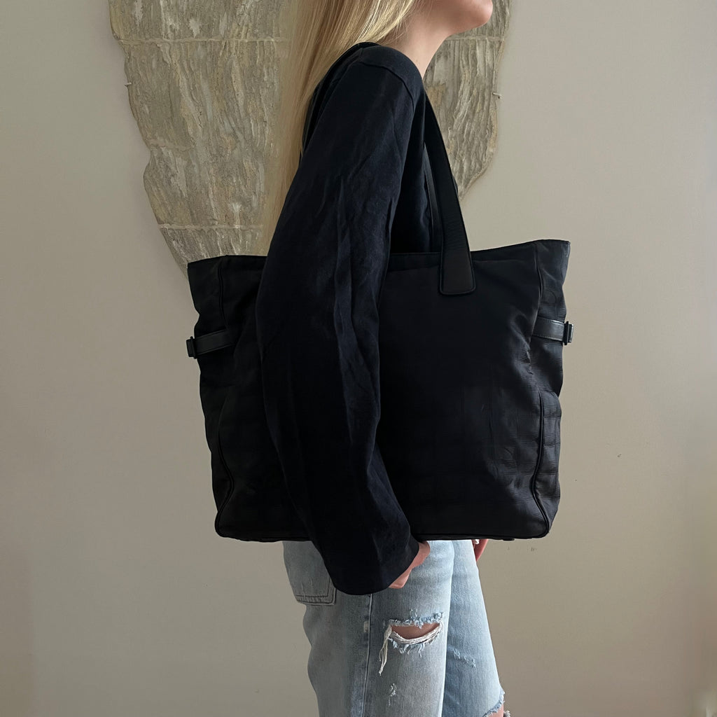 Chanel Travel Line Black Bag Large