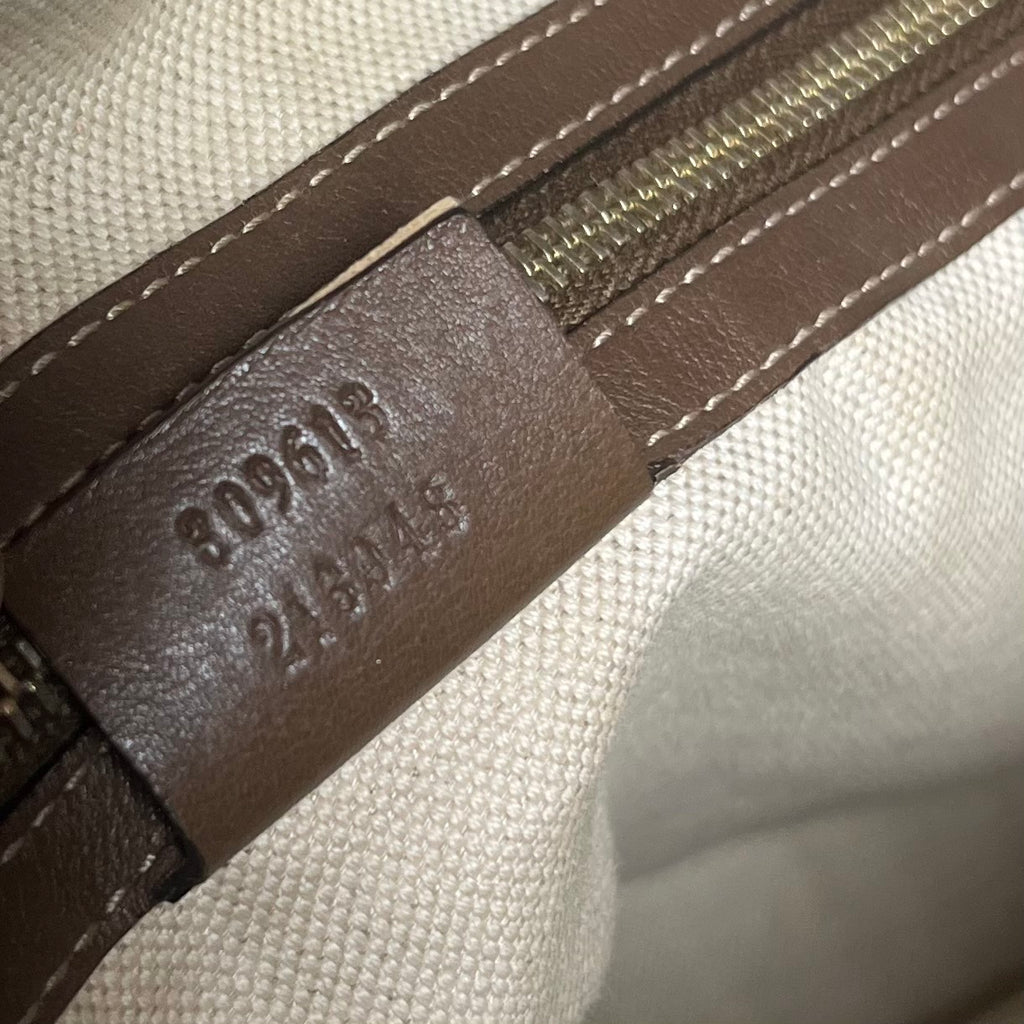 Gucci Red and Tan GG Coated Canvas Shoulder Bag Tote