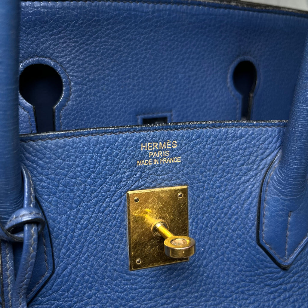 Hermès Birkin 40 Togo Leather a Bleu de Prusse 2009 with Original Box & Bags