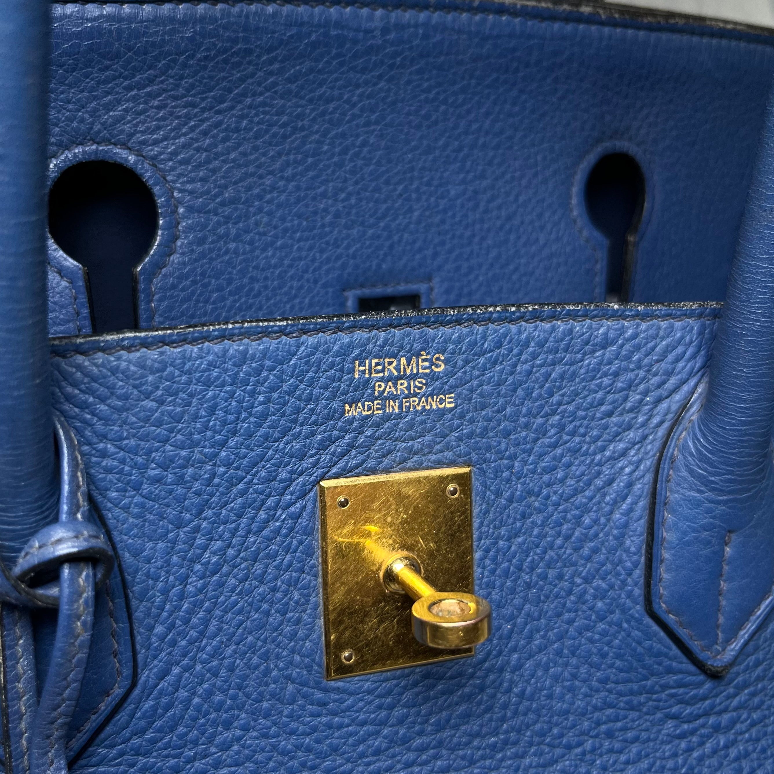 Hermès Birkin 40 Togo Leather a Bleu de Prusse 2009 with Original Box & Bags