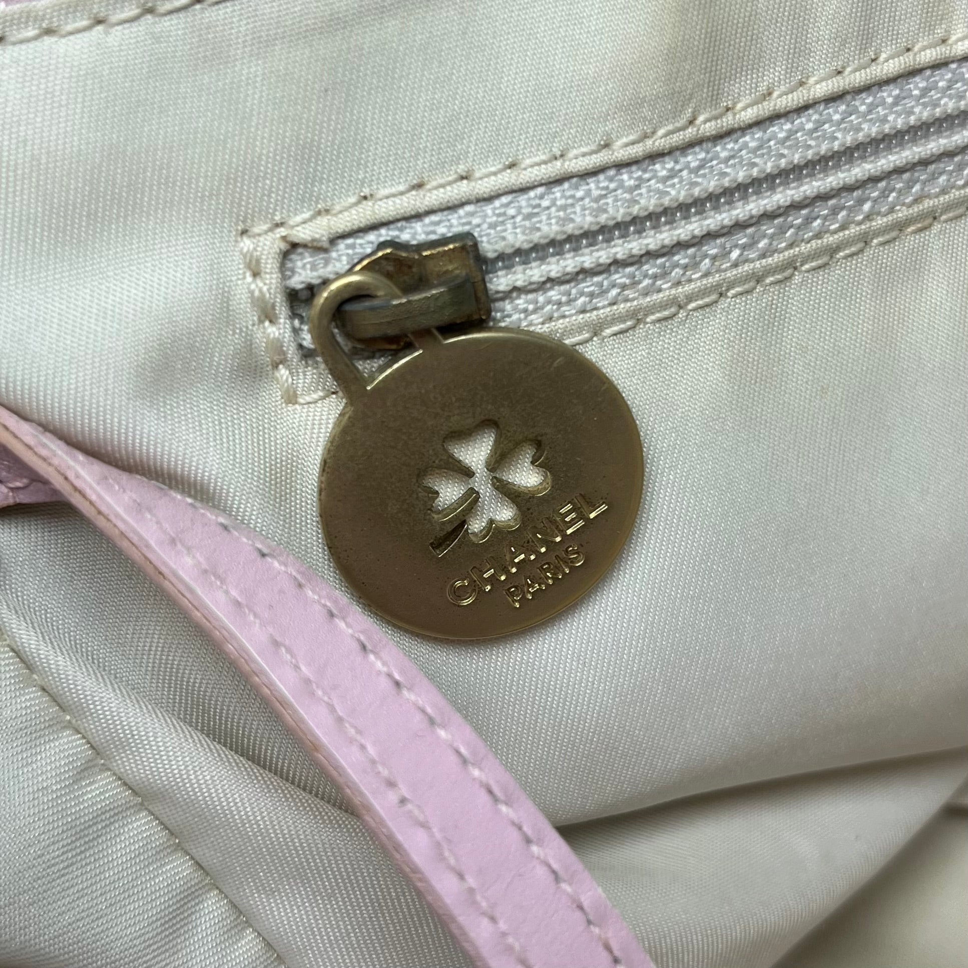 Chanel Travel Line Pink Bag Medium with Authenticity Card