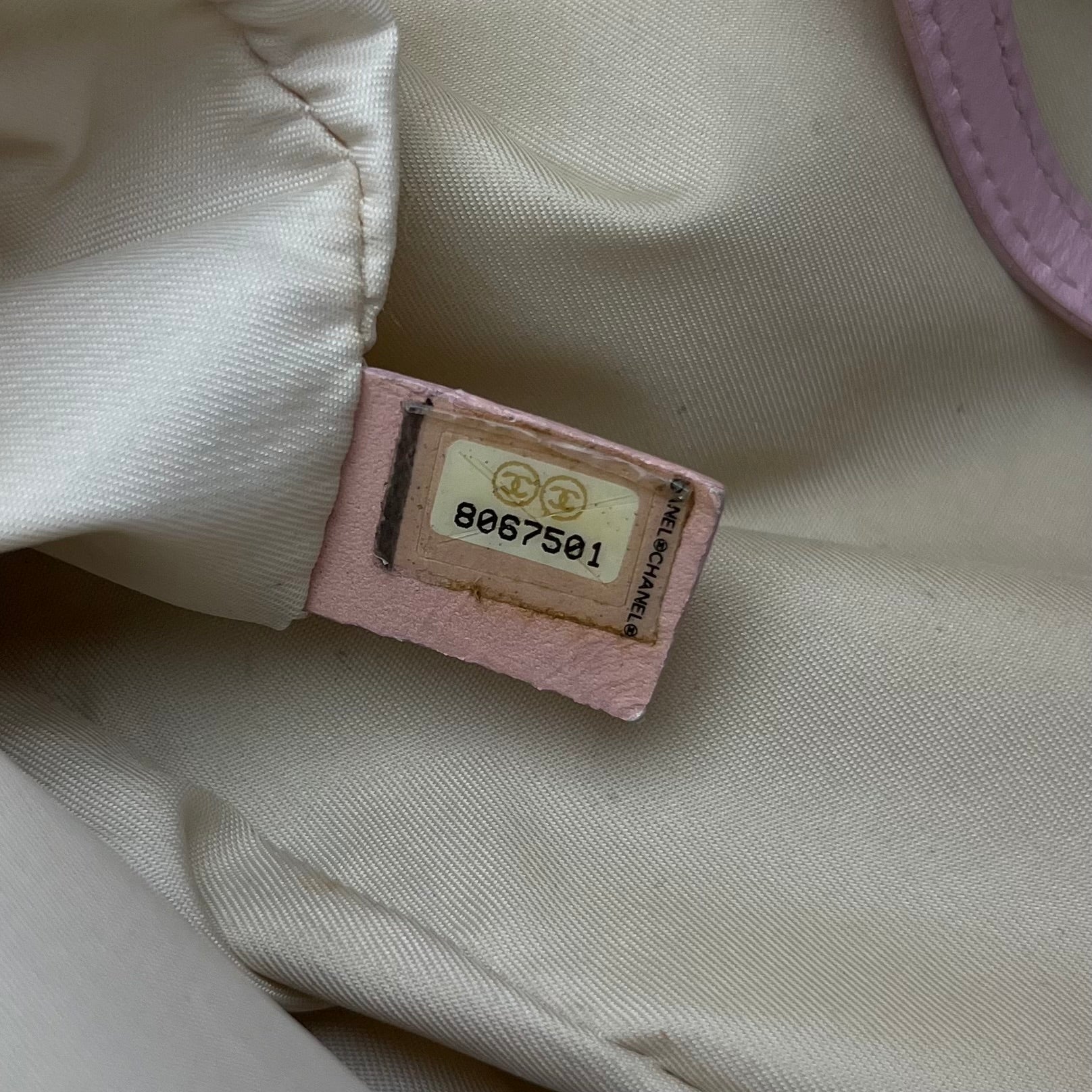 Chanel Travel Line Pink Bag Medium with Authenticity Card