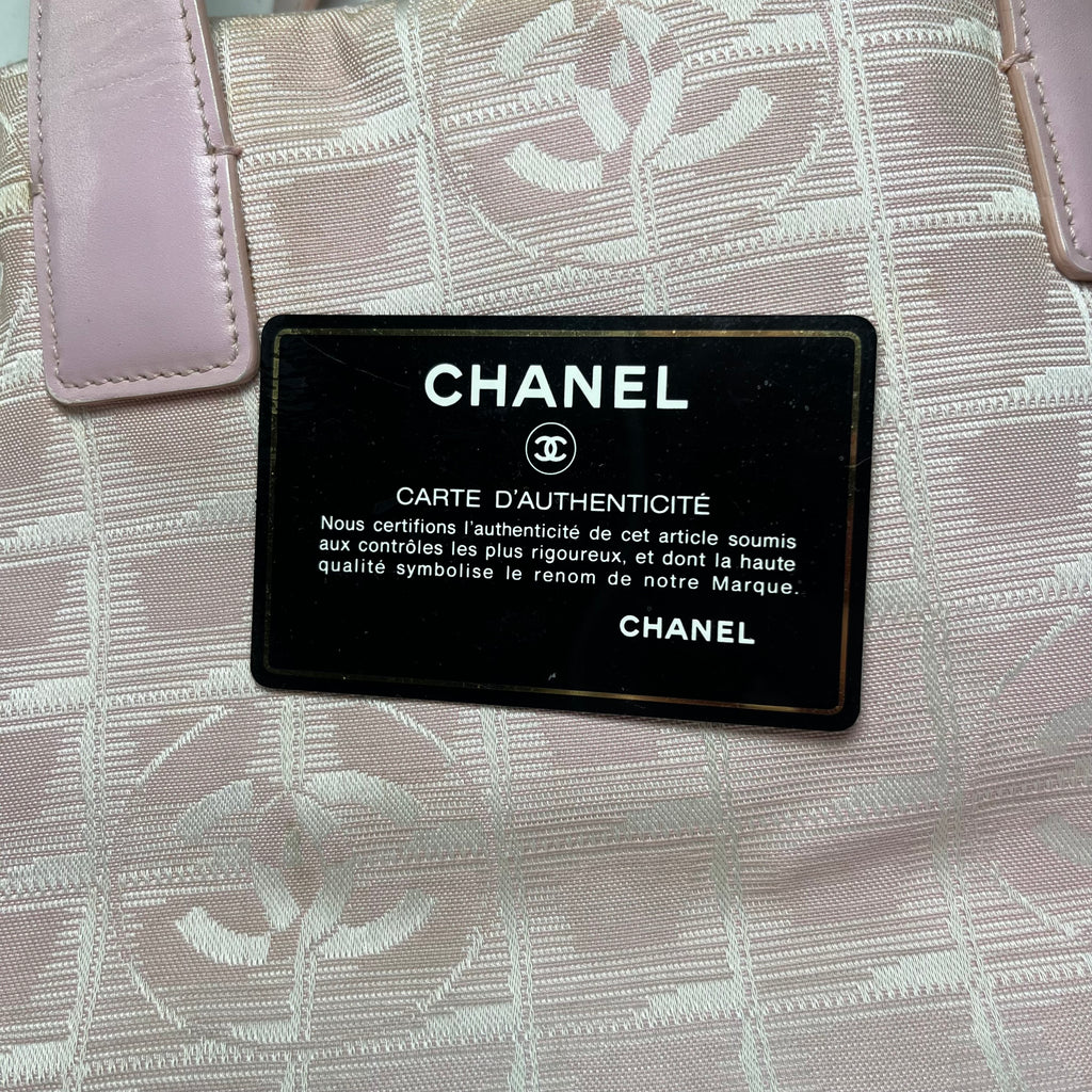 Chanel Travel Line Pink Bag Medium with Authenticity Card