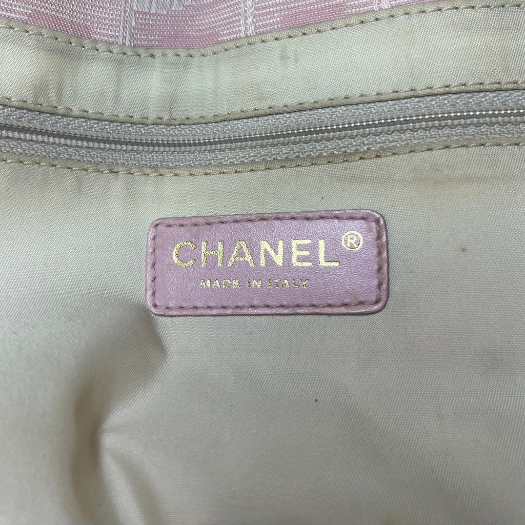 Chanel Travel Line Pink Bag Medium with Authenticity Card
