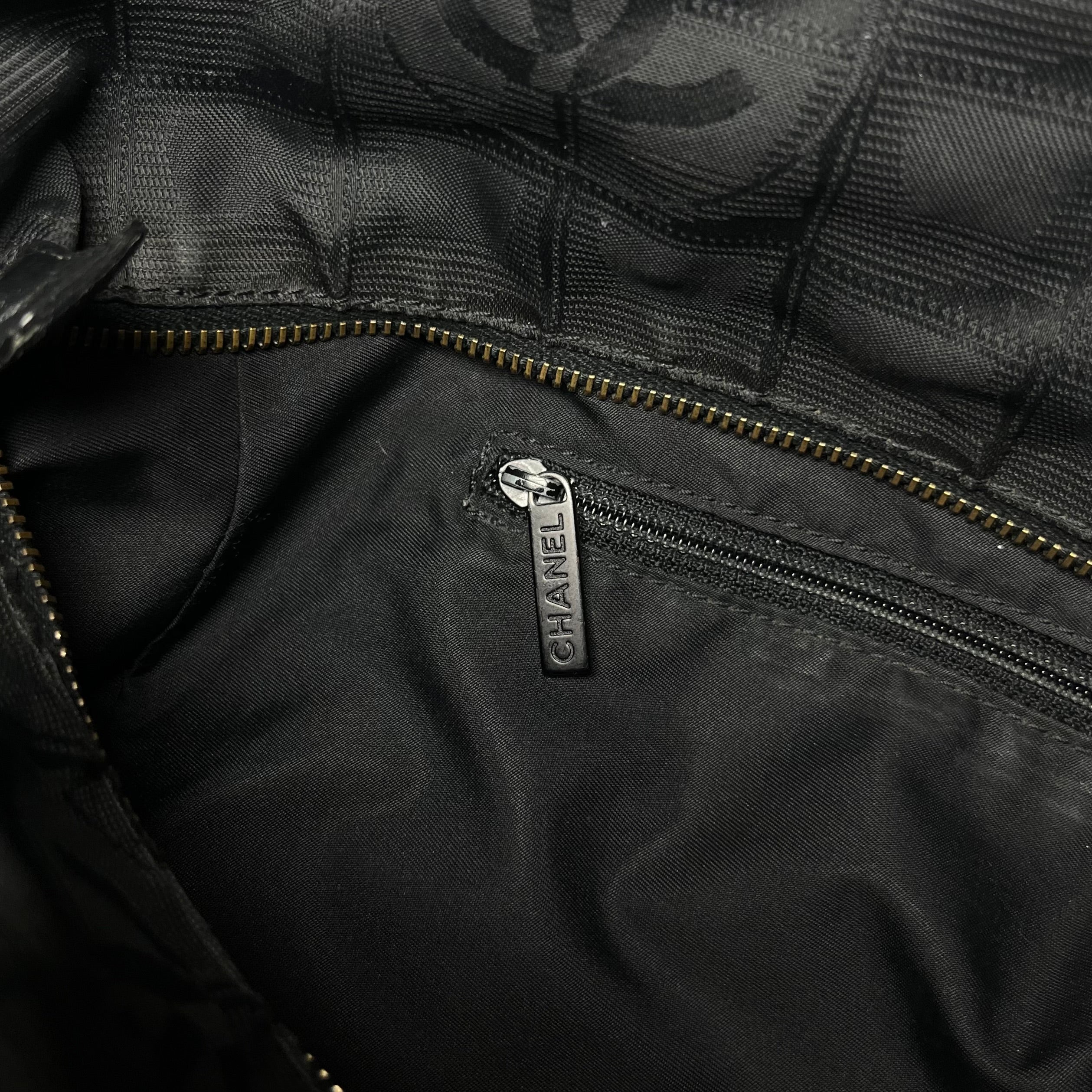 Chanel Travel Line Black Bag Large