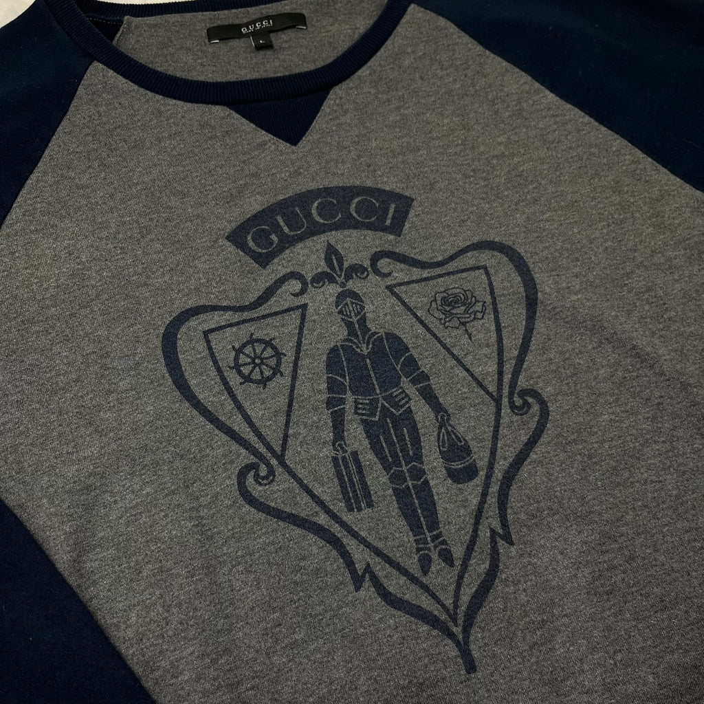Gucci Long Sleeve Shirt Gucci Crest / Gucci Coat of Arms / Knight Logo