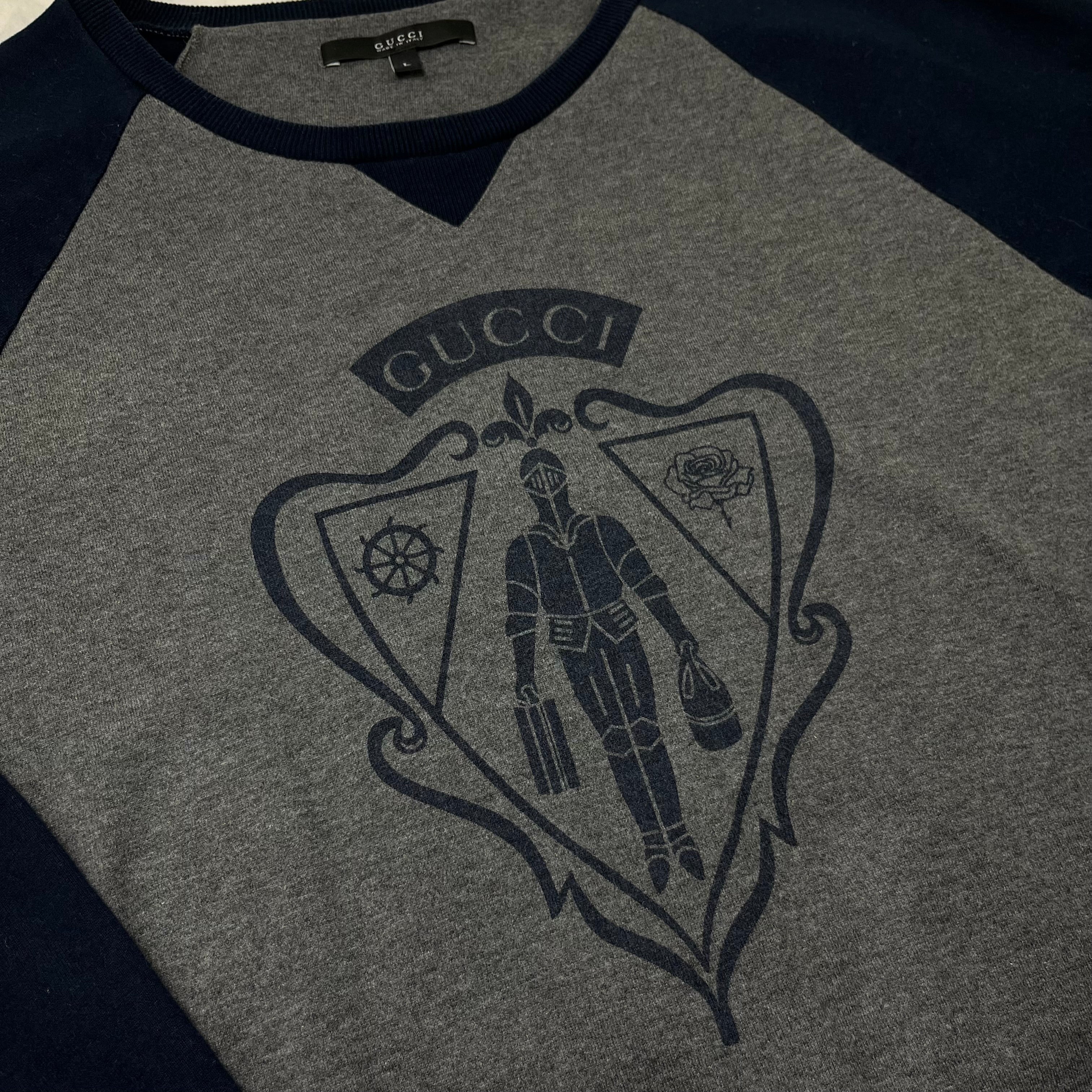 Gucci Long Sleeve Shirt Gucci Crest / Gucci Coat of Arms / Knight Logo