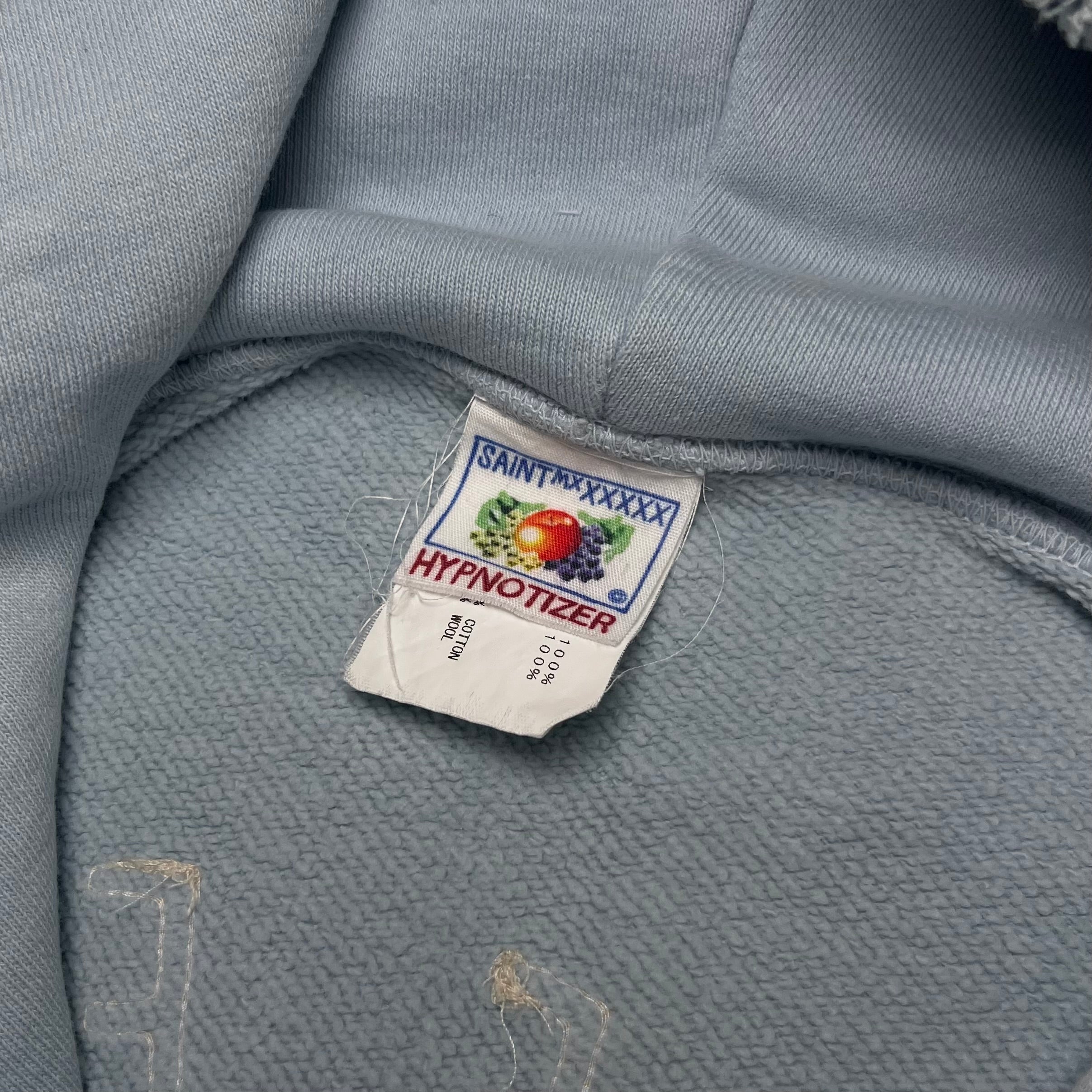 Saint Mxxxxxx "Saint" Hoodie Baby Blue Distressed FW22