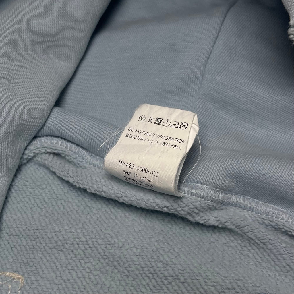 Saint Mxxxxxx "Saint" Hoodie Baby Blue Distressed FW22