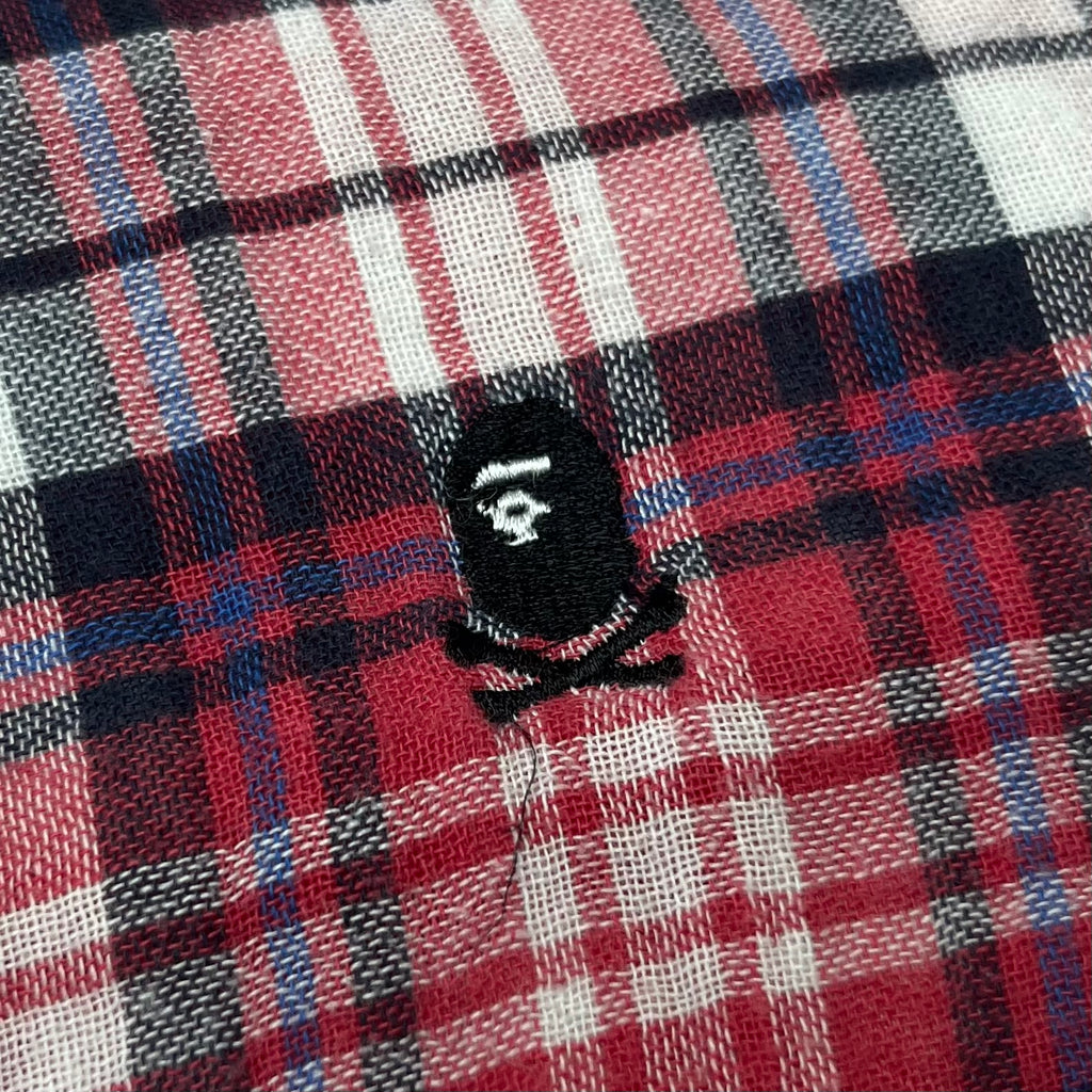 Bape Pirate Store Button Up Flannel Shirt