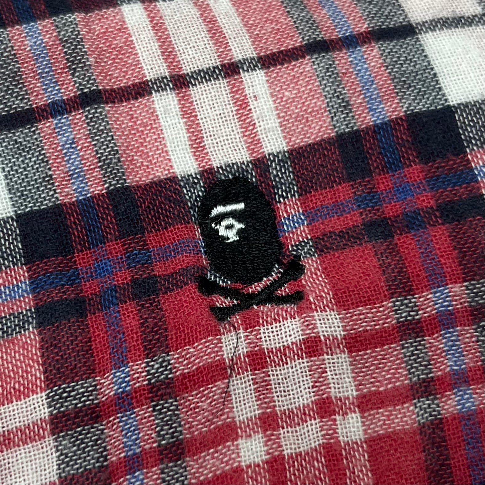Bape Pirate Store Button Up Flannel Shirt
