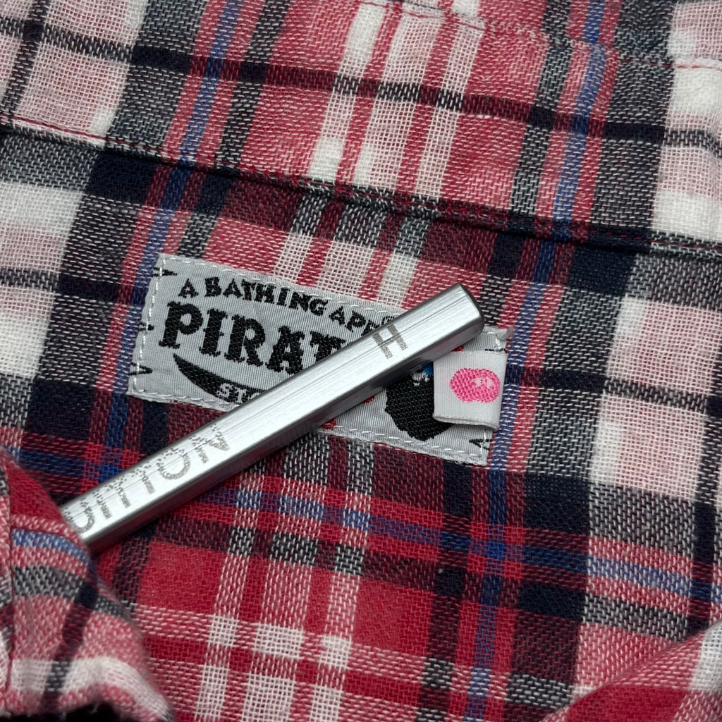 Bape Pirate Store Button Up Flannel Shirt