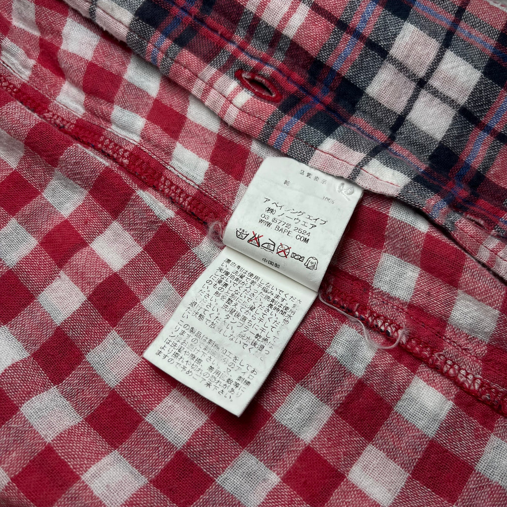 Bape Pirate Store Button Up Flannel Shirt