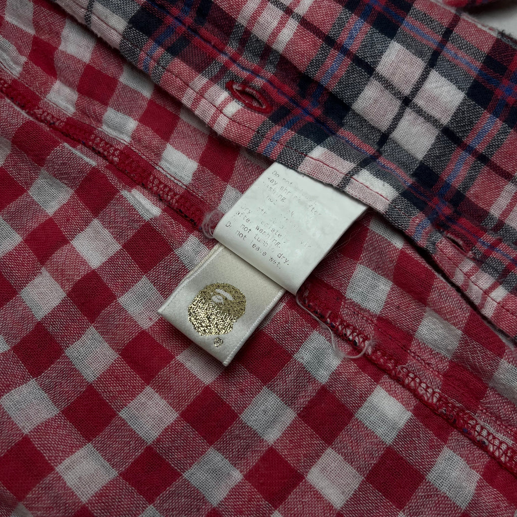 Bape Pirate Store Button Up Flannel Shirt