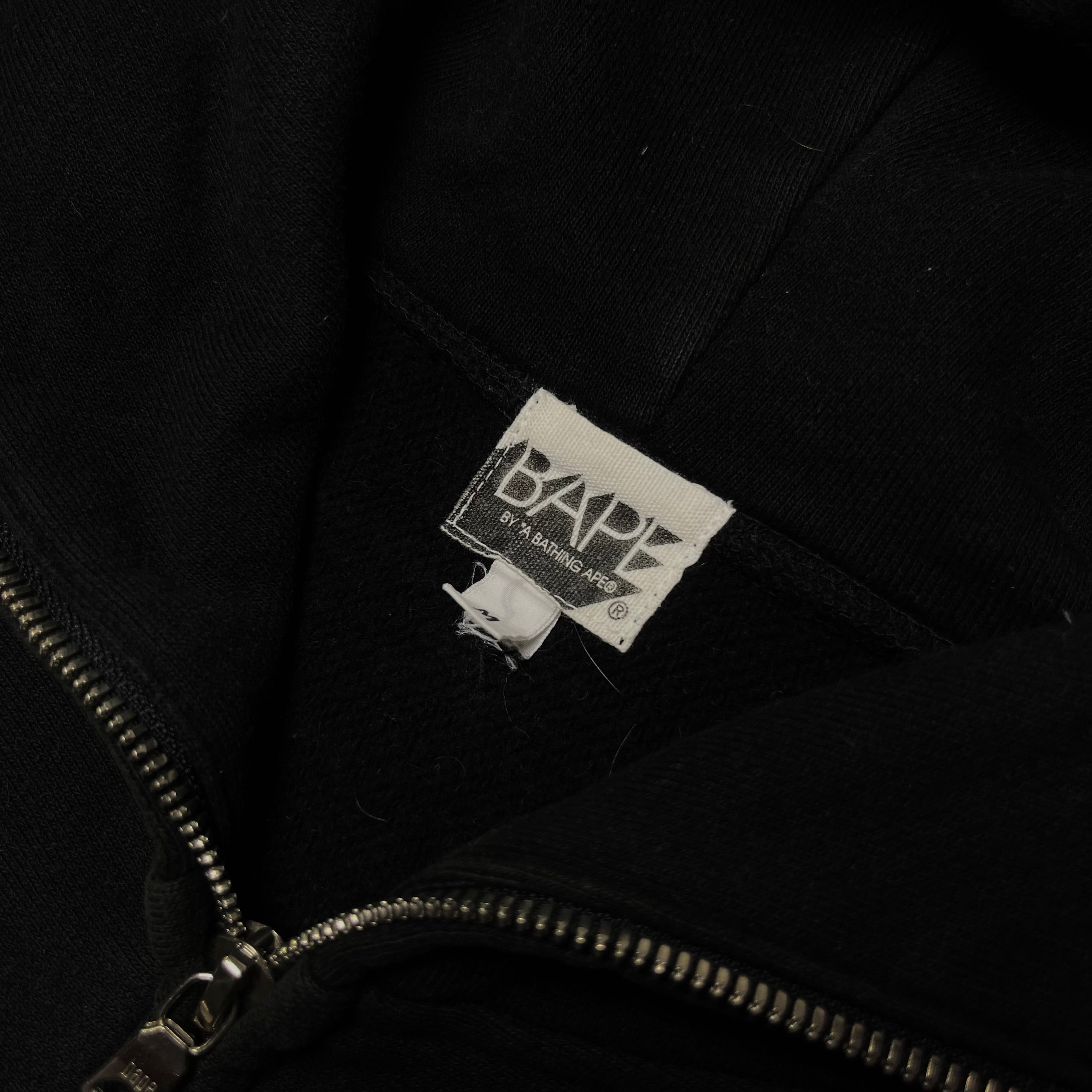Bape x KAWS Zip Up Cloud Plane Logo Black Hoodie 2006