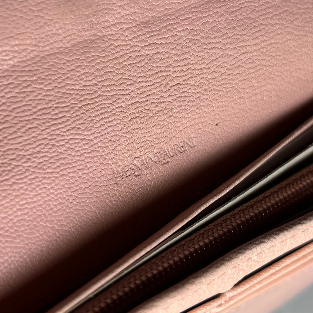 Yves Saint Laurent Rive Gauche Pink Long Wallet 2011 w. Box & Tags