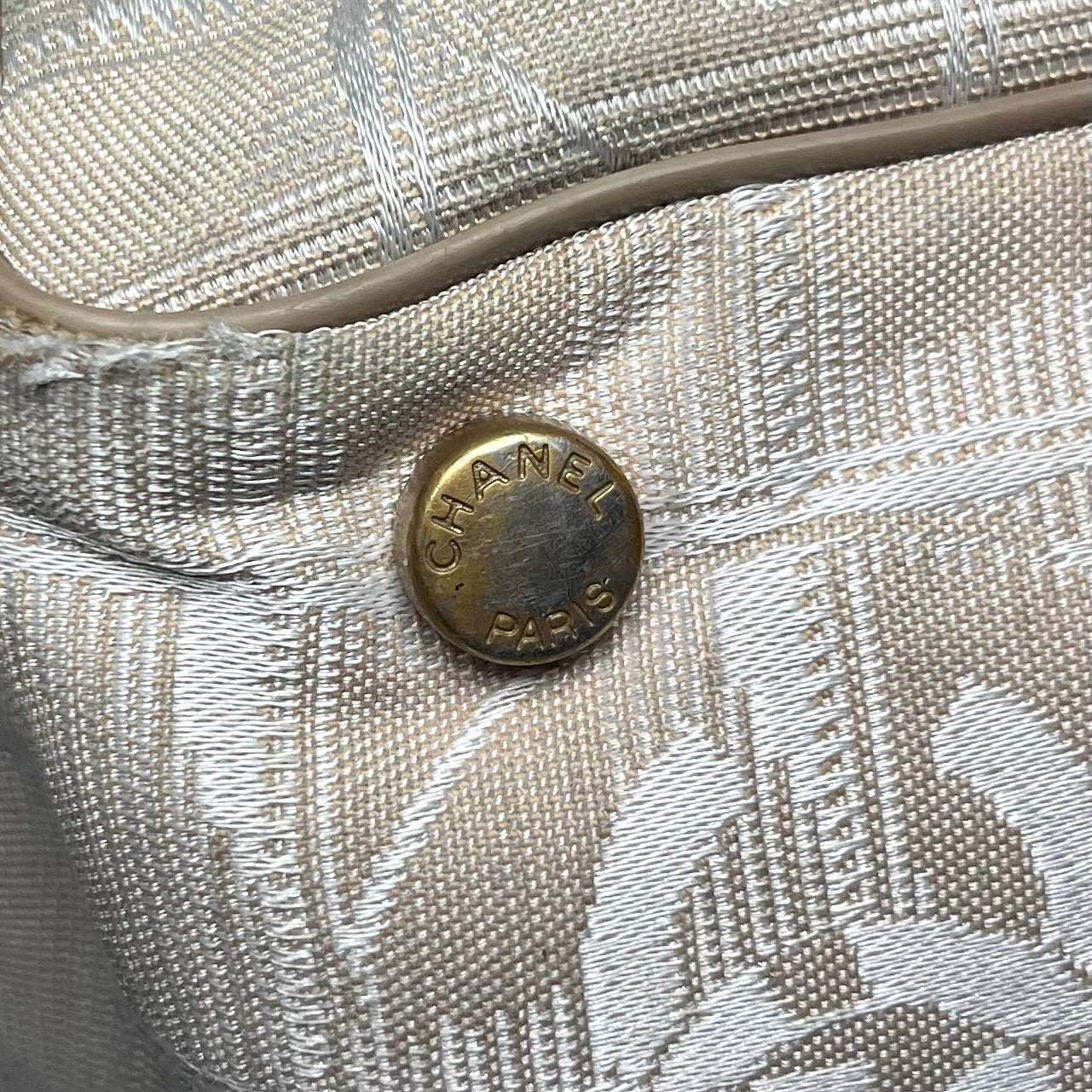 Chanel Travel Line Beige Bag Medium 2005