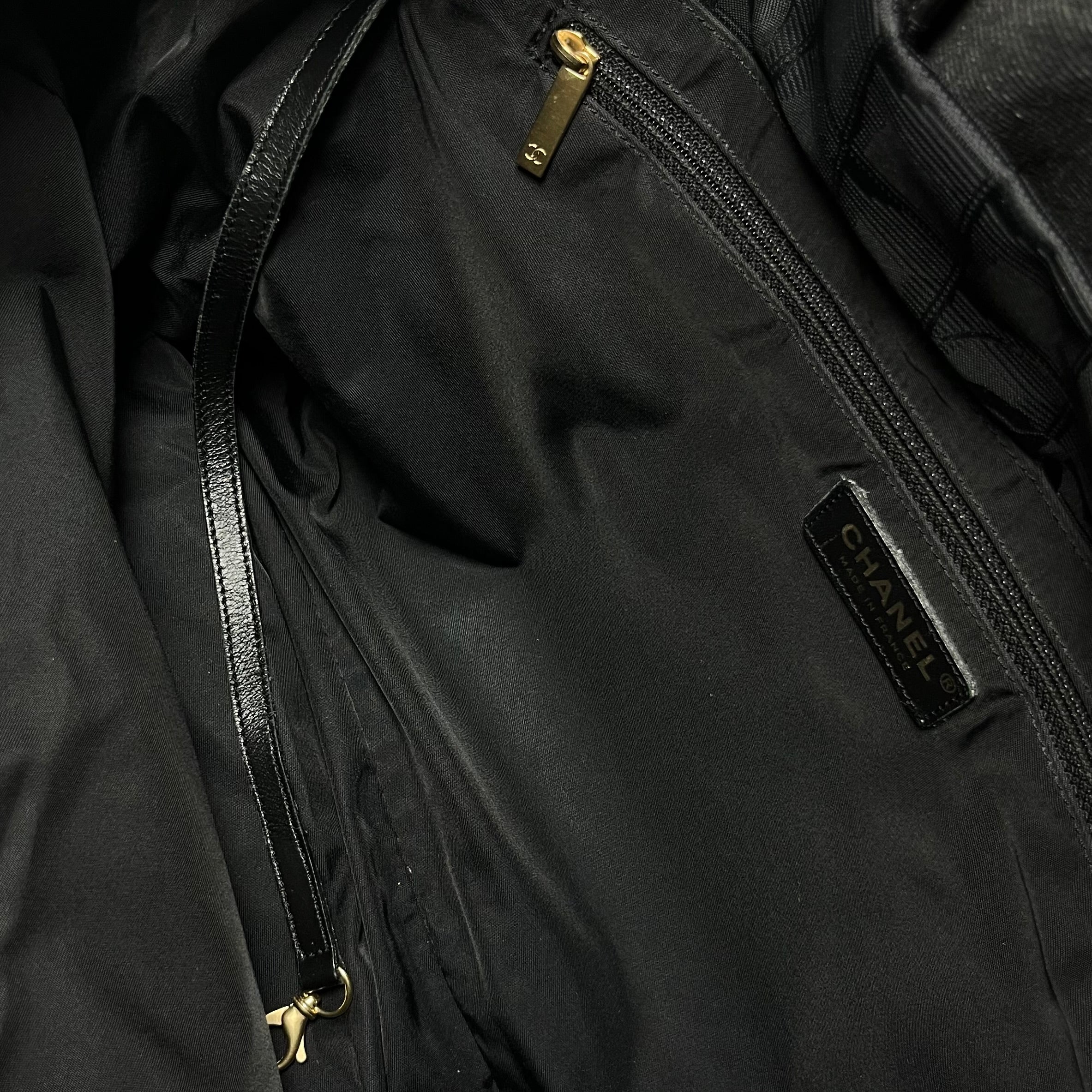 Chanel Travel Line Black Bag Medium 2002
