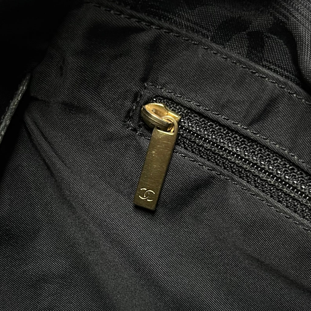 Chanel Travel Line Black Bag Medium 2002