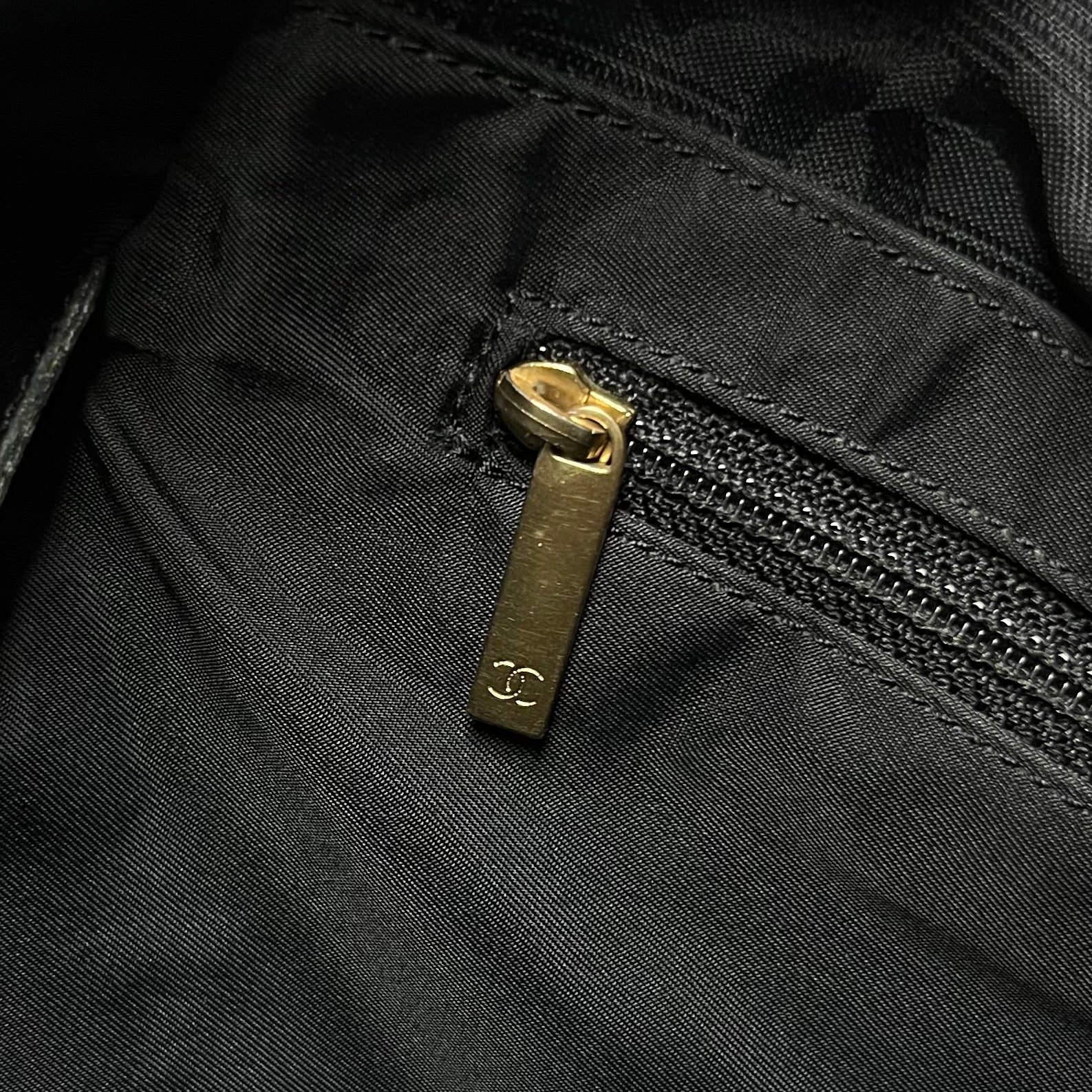 Chanel Travel Line Black Bag Medium 2002